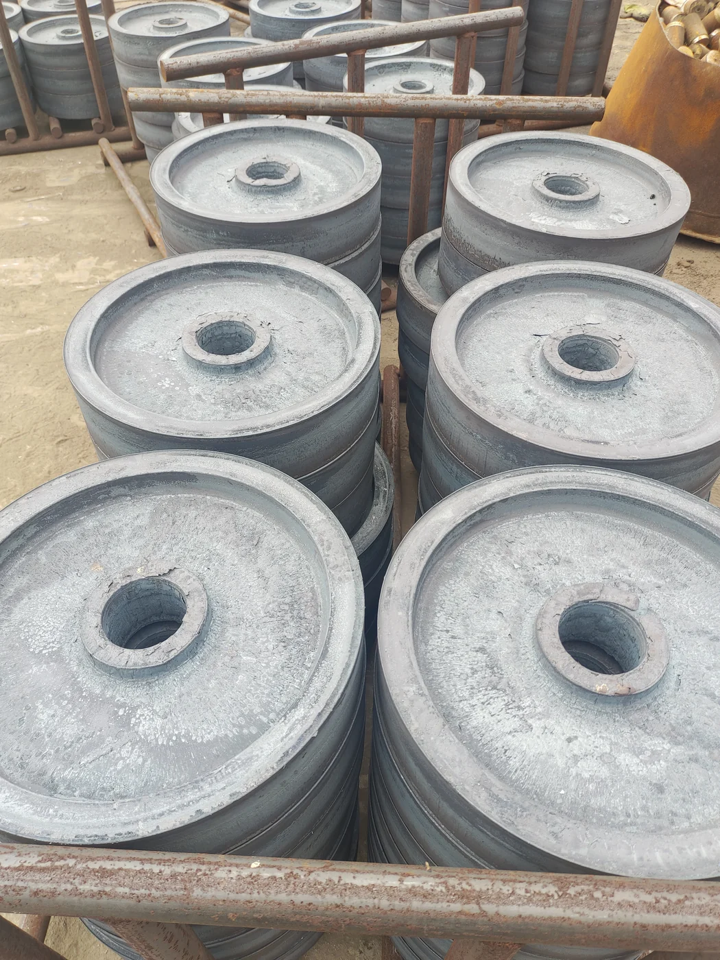 锻件毛坯批量周转区实拍